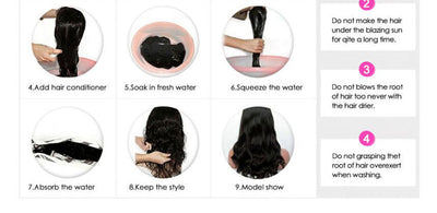 Brazilian Water Wave Headband Wigs