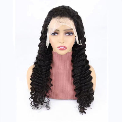 Deep Curly 13x4 Frontal Wig Human Hair