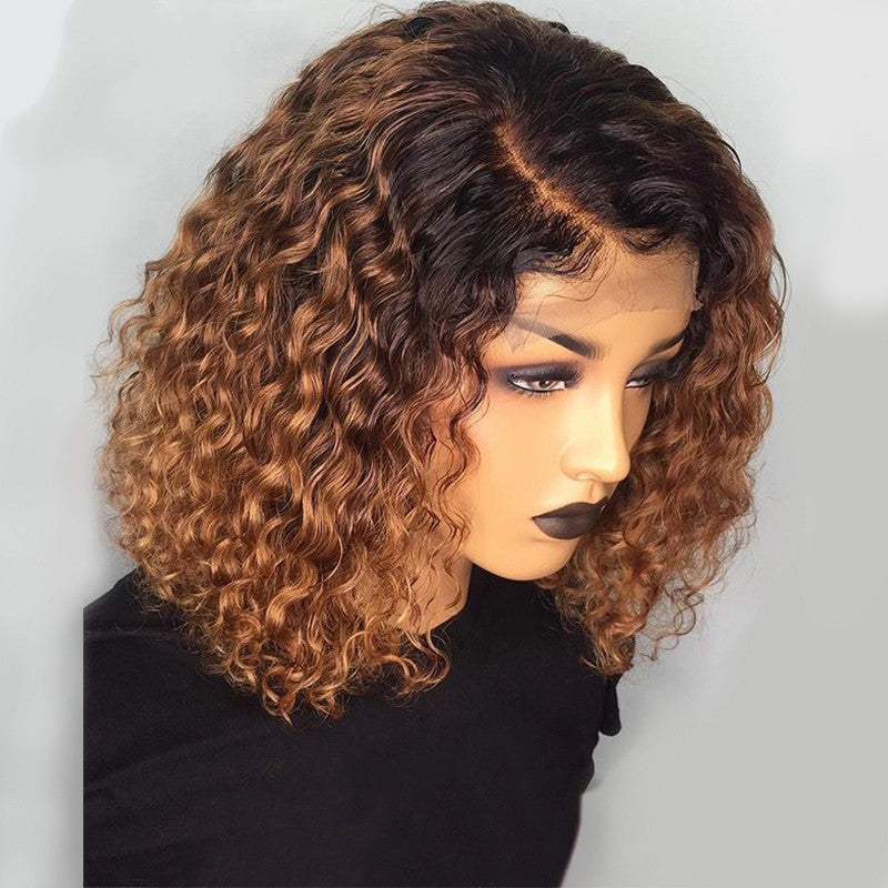 Water wave bob wigs Human Hair